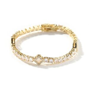 Clover bracelet cz 7inch